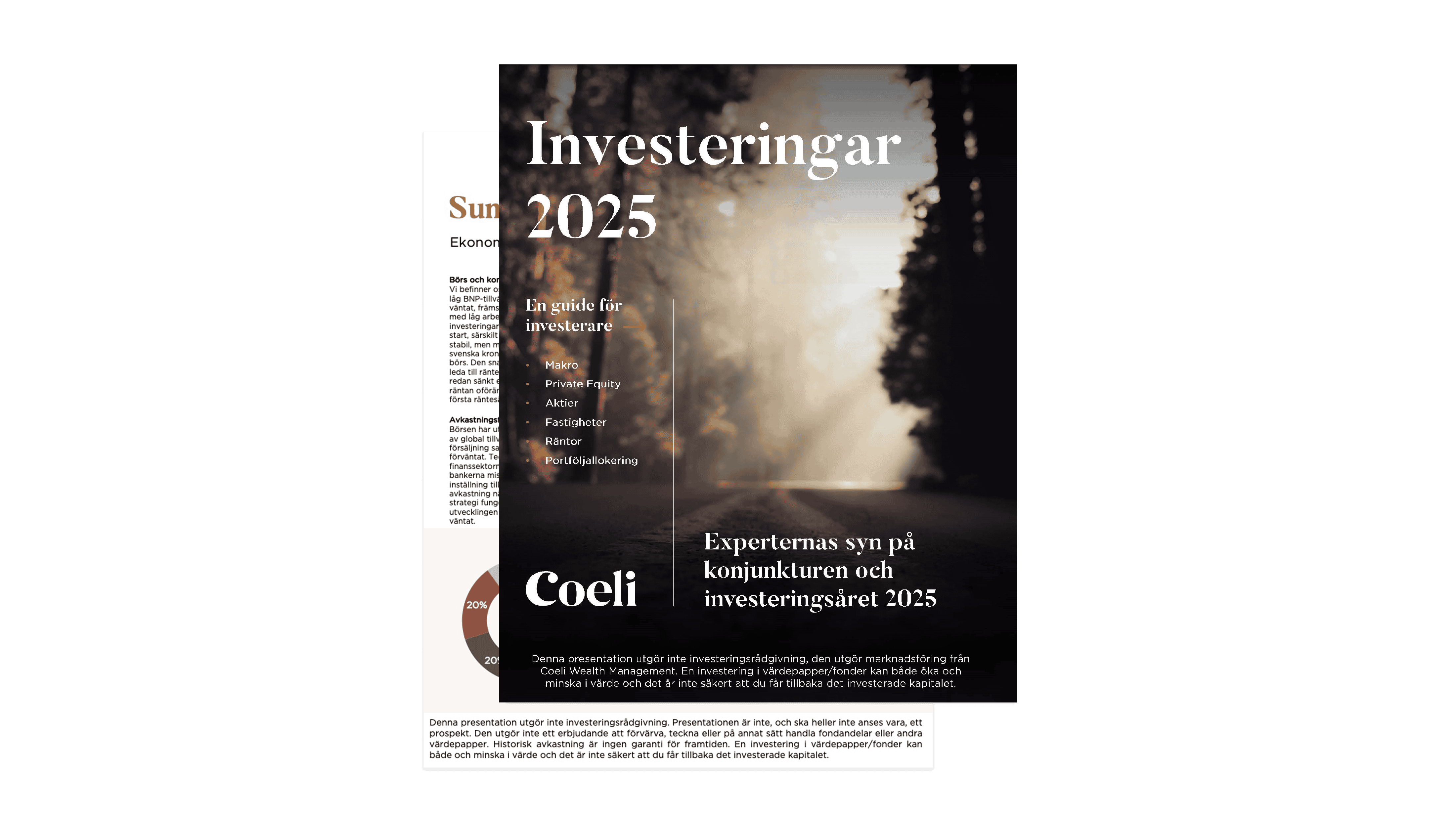 Informationsblad om Coelis investeringsfilosofi, och guide för investerare 2025.